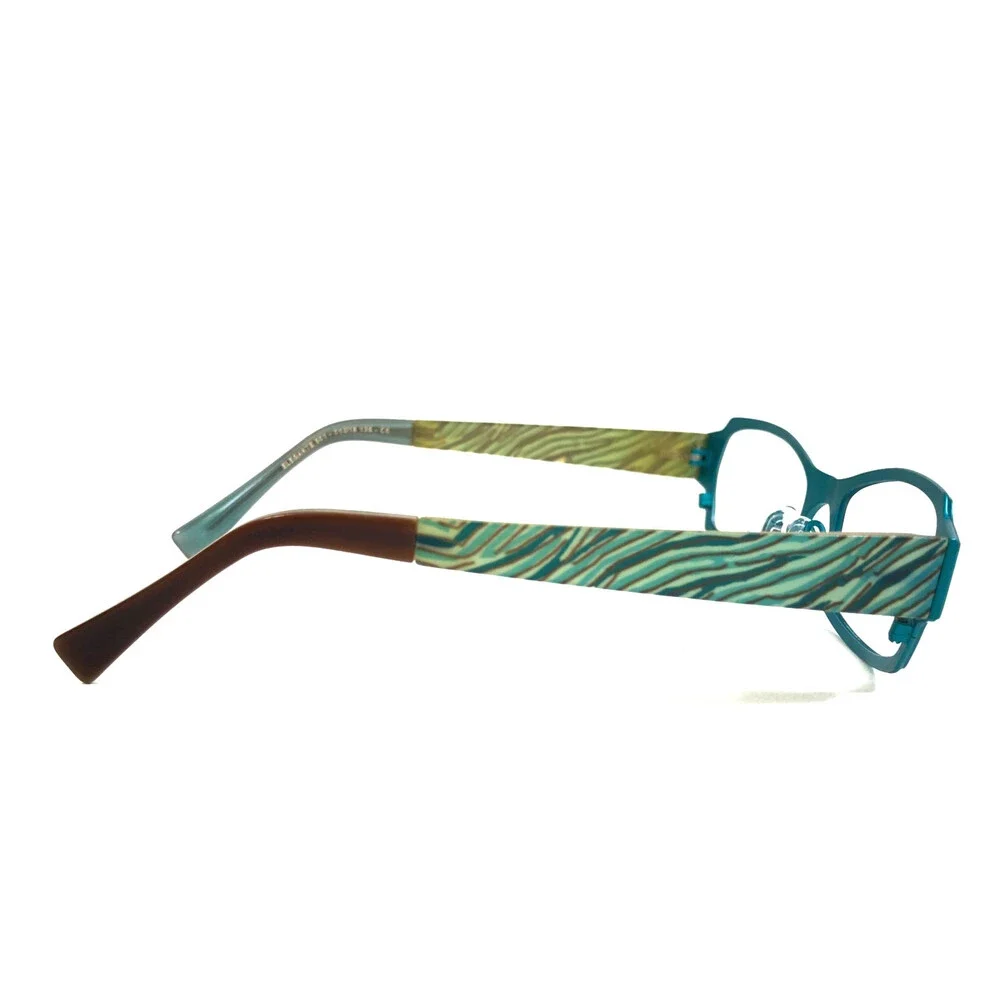 Jean Lafont Eyeglasses Frames ELEGANTE 501 Brown Blue Green Striped 51-18-135